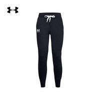 安德玛官方UA Rival女子抓绒运动长裤Under Armour1356416 黑色001 XXL