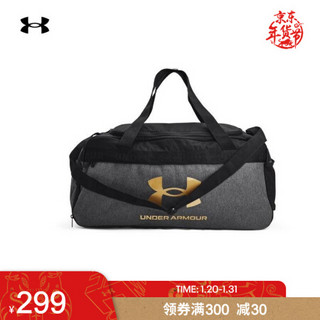 安德玛官方UA Loudon男女中号运动旅行包Under Armour1360464 黑色002 均码