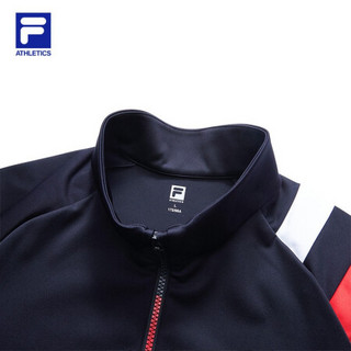 FILA ATHLETICS 斐乐男士针织上衣2021年春季新款专业运动高尔夫服 传奇蓝-NV 185/104A/XXL