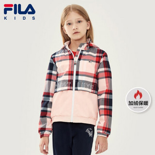 FILA KIDS 斐乐儿童中大童运动外套2021春季新款时尚印花女童装 满印-PT 130