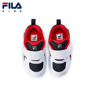 FILA KIDS 斐乐童鞋男童秋冬款女童婴幼儿软底过年鞋子小童新年款 传奇蓝/火红-NR 21码/12.5cm