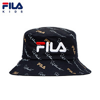 FILA KIDS 斐乐儿童男童渔夫帽 2021年春季新款休闲时尚渔夫帽 传奇蓝-NV  M