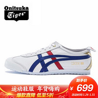 Onitsuka Tiger/鬼塚虎明星同款百搭运动休闲鞋MEXICO66 D507L-0152 白色/深蓝色 38