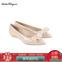 菲拉格慕(Salvatore Ferragamo)女士viva牛皮革平底鞋0730584_1D _ 70（20FW秋冬）