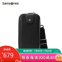Samsonite/新秀丽男士手包手拿包商务休闲拉链手机包TX4*09008黑色
