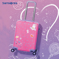 Samsonite 新秀丽 拉杆箱学生行李箱卡通旅行箱登机箱HB5 18英寸 粉色/紫色