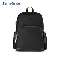 Samsonite 新秀丽 双肩包Samsonite女士背包商务休闲包电脑包旅行包 TW2 黑色 大号