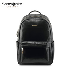 Samsonite 新秀丽 Samsonite/新秀丽双肩包女背包休闲商务14英寸电脑包男包旅行包黑色小号 TW8