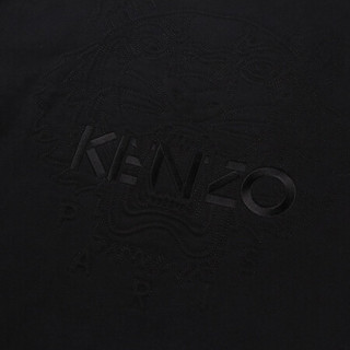 高田贤三 KENZO 20秋冬 男士ICON系列棉纶加绒圆领长袖卫衣 黑色 FA6 5SW113 4XI 99 S码 170/80A