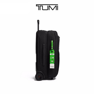 TUMI/途明Travel Access系列多彩复古牛皮革个性化行李牌 0192101GRN/伦敦行李牌