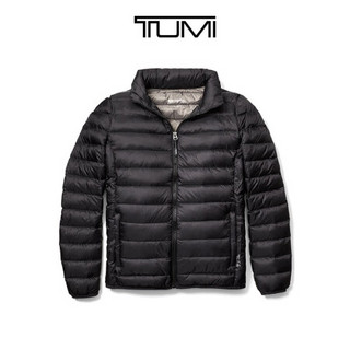 TUMI/途明OUTERWEAR系列轻质便携黑色男士可收纳夹克外套 黑色/015756DL