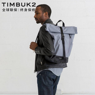 TIMBUK2双肩包男TUCK卷口大logo时尚背包15.6英寸电脑包 银灰色(涂层款)