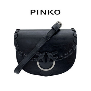 PINKO 单肩包LOVE系列 1N20CM Y5GB  女士时尚燕子包  黑色