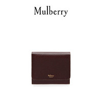 Mulberry/玛珀利 Continental系列 牛皮 手拿 短款法式钱包RL5074 酒红色