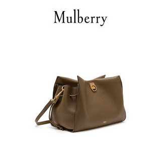 Mulberry/玛珀利春夏新款Iris系列中号深棕榈色单肩手提包 HH6266 深棕榈色