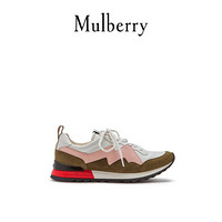 Mulberry/玛珀利春夏新款羊皮渐变绑带运动鞋 SA4627 粉红卡其J506 37  女款