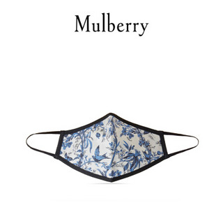 Mulberry/玛珀利秋冬新款蓝绿色植物花纹日用面罩 RF5462 灰白色(大号)