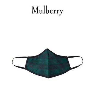 Mulberry/玛珀利秋冬新款经典绿格纹印花日用面罩 RF5460 经典绿(中号)