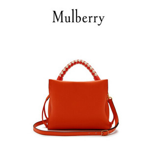 Mulberry/玛珀利2020新款女包Iris小号单肩斜挎手提包 HH6267 珊瑚橙-象牙色