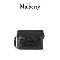 Mulberry/玛珀利2021春夏新款女包Bayswater中号饰带学院包HH6737 黑色