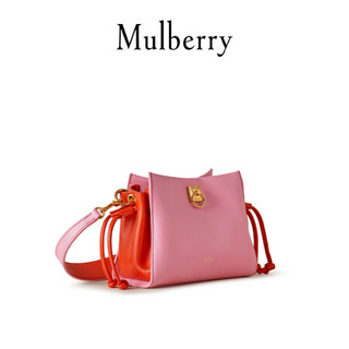 Mulberry/玛珀利2020新款女包Mini Iris系列单肩斜挎手提包RL6735 粉-橙色