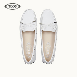 托德斯 TOD'S 女鞋 女士牛皮经典豆豆鞋 浅蓝色 37