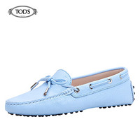 托德斯 TOD'S 女鞋 女士牛皮经典豆豆鞋 浅蓝色 37