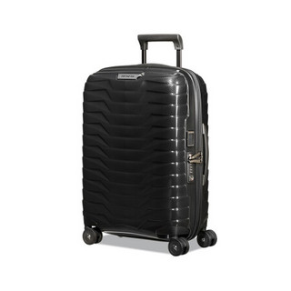 新秀丽拉杆箱行李箱旅行箱Samsonite男女登机箱20英寸可扩展 黑色 CW6