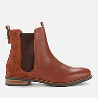 Barbour 巴伯尔 女士皮革切尔西靴