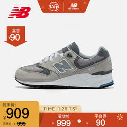 New Balance NB官方2021新款中性款999系列ML999GR复古拼接百搭时尚舒适休闲鞋 灰色 ML999GR 40(脚长25cm)