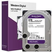 Western Digital 西部数据 紫盘系列 3.5英寸监控级硬盘 6TB 64MB(5400rpm、PMR)WD60EJRX