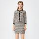 VERO MODA 320113507 女款小香风彩线七分袖针织衫