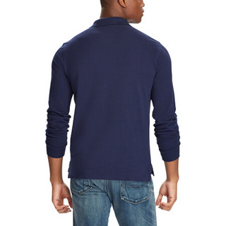 Ralph Lauren/拉夫劳伦男装 经典款纯色网布Polo衫 10251-C B82-海军蓝 XS