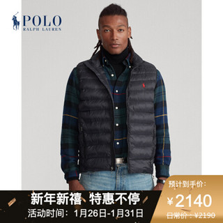 Ralph Lauren/拉夫劳伦男装 2020年秋季可收纳绗缝马甲12658 001-黑色 L