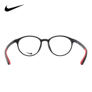 NIKE 耐克 中性款黑色镜框黑色镜腿全框光学眼镜架眼镜框 7264AF 006 51MM