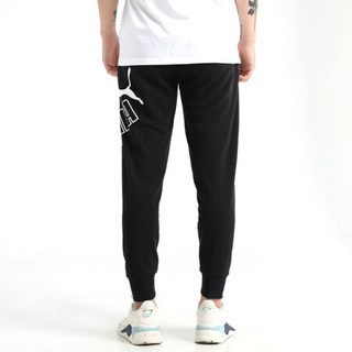 彪马 PUMA 男子 基础系列 BIG LOGO Pants TR 运动裤 585179 01黑色 2XL码(亚洲码)