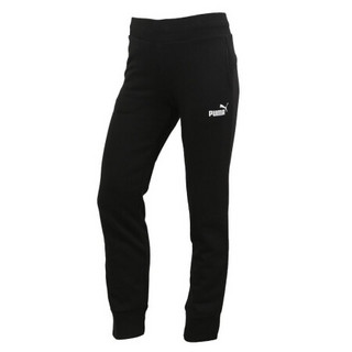 彪马 PUMA 女子 基础系列 ESS Sweat Pants FL cl 运动 针织长裤 586548 01黑色 M码(亚洲码)