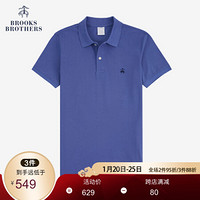 Brooks Brothers/布克兄弟男士Supima棉短袖Polo衫 4002-蓝色 S