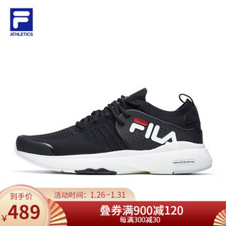 FILA ATHLETICS 斐乐 MIND 3 男健身2020秋季新款训练鞋柔软透气运动鞋 黑/斐乐白-BW 43