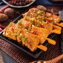 巧大娘兰花串26克兰花干香辣味豆腐干子豆干湖南特产零食小吃包邮