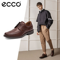 ECCO爱步皮鞋男商务男鞋方头正装鞋 斯雅图600294 棕色60029401053 41