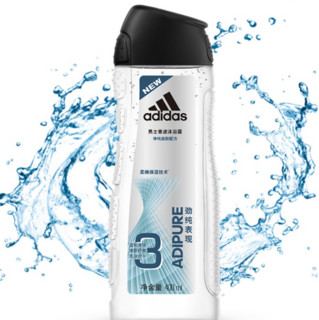 adidas 阿迪达斯 男士劲纯表现香波沐浴露 400ml