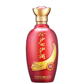 JINSHA 金沙 回沙酒 10 53%vol 酱香型白酒 500ml*6瓶 整箱装