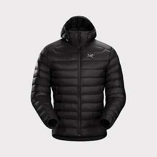 ARC'TERYX 始祖鸟 徒步系列 CERIUM LT 男子连帽羽绒服 黑色 M