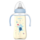 贝亲 ppsu奶瓶大容量330ml 宝宝婴儿宽口径塑料彩绘奶瓶带手柄 蓝色小熊配LL奶嘴(9个月以上）AA172