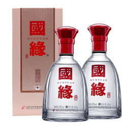 今世缘 国缘单开浓香型白酒42度500ml*2瓶含礼袋 宴请送礼 江苏版
