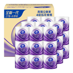 Vinda 维达 棉韧立体美 卷纸 4层*128g*27卷 *5件