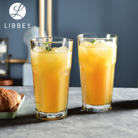 LIBBEY 利比 无铅玻璃杯八角杯 473ml*2只装