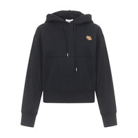 KENZO 凯卓 高田贤三 KENZO 20秋冬 女士棉质宽松版连帽长袖卫衣运动衫黑色小虎头 FA6 2SW777 4MD 99 S码 160/76A