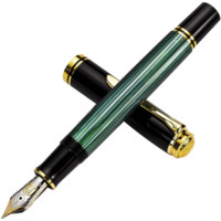 Pelikan 百利金 钢笔 M800 黑绿色 EF尖 单支装